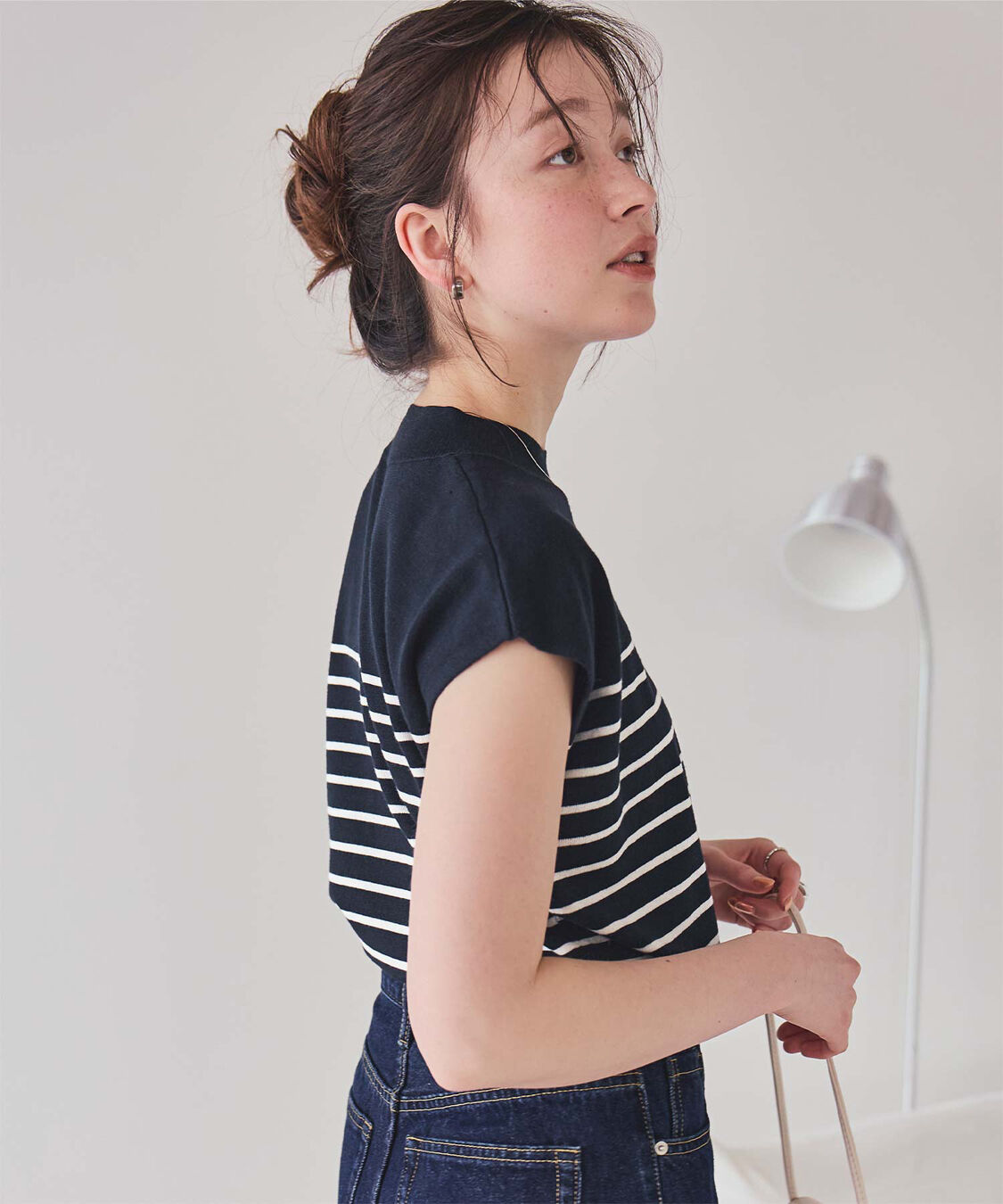 titivate「ベーシックフレンチスリーブライトニット」|ニット・セーター|