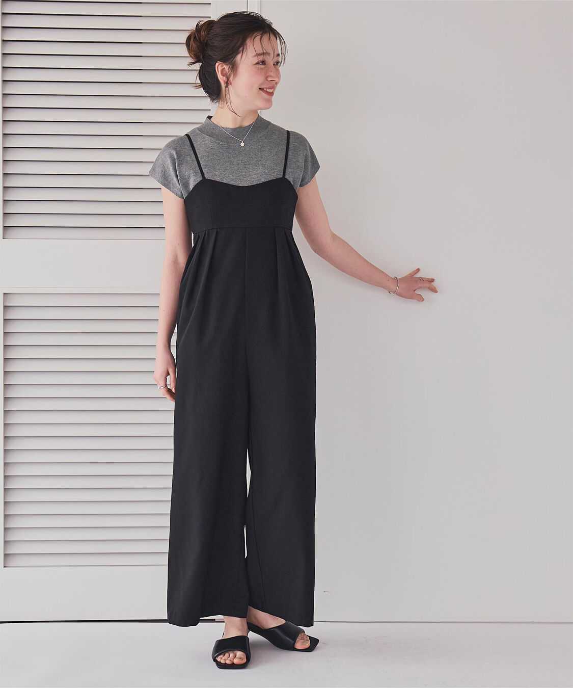 titivate「ベーシックフレンチスリーブライトニット」|ニット・セーター|