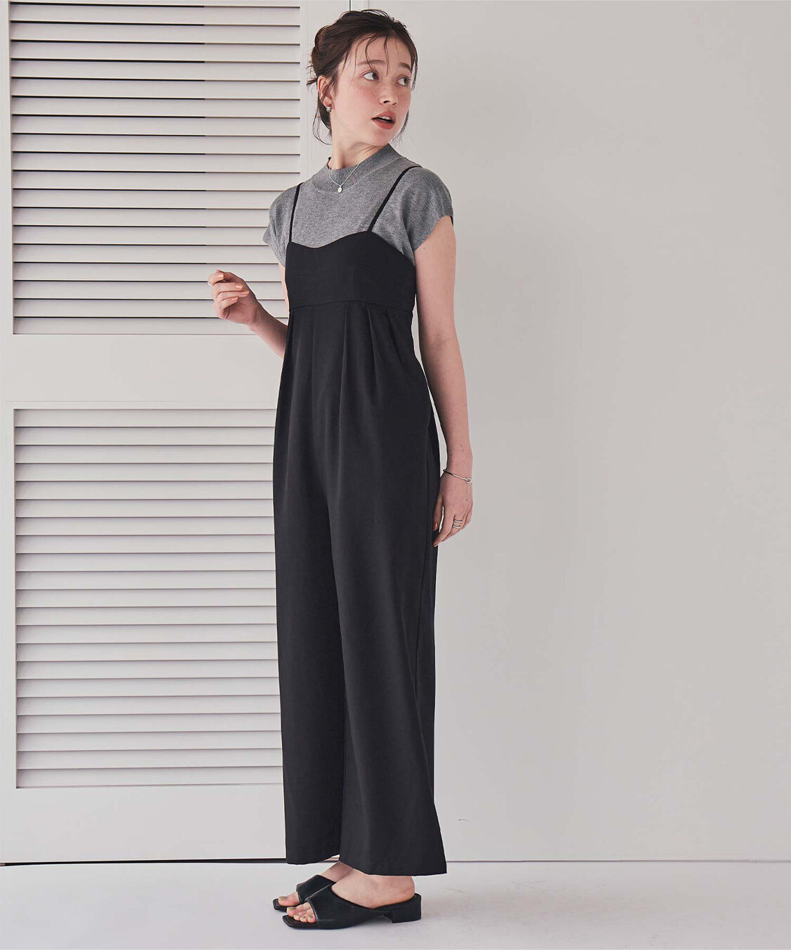 titivate「ベーシックフレンチスリーブライトニット」|ニット・セーター|