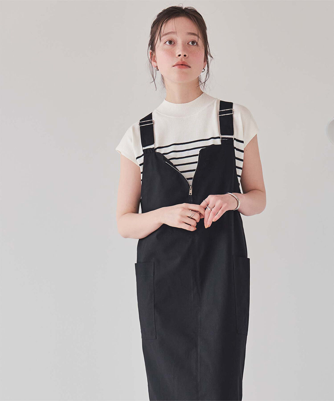 titivate「ベーシックフレンチスリーブライトニット」|ニット・セーター|