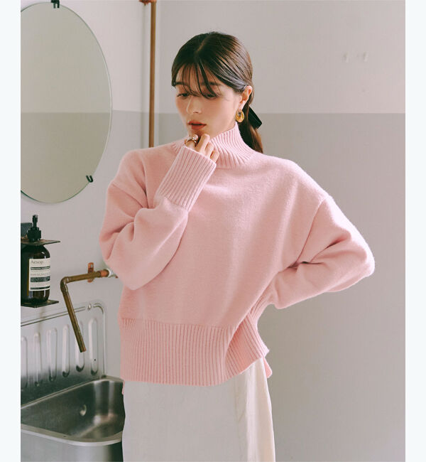 titivate「タートルネックベーシックニット」|ニット・セーター|