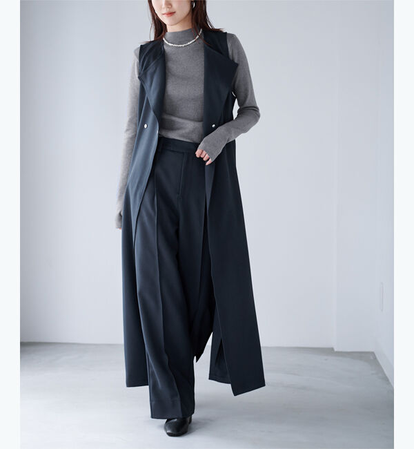 ur's「【影山カレンさんコラボアイテム】フィンガーホール付ハイネックベーシックリブニット」|ニット・セーター|