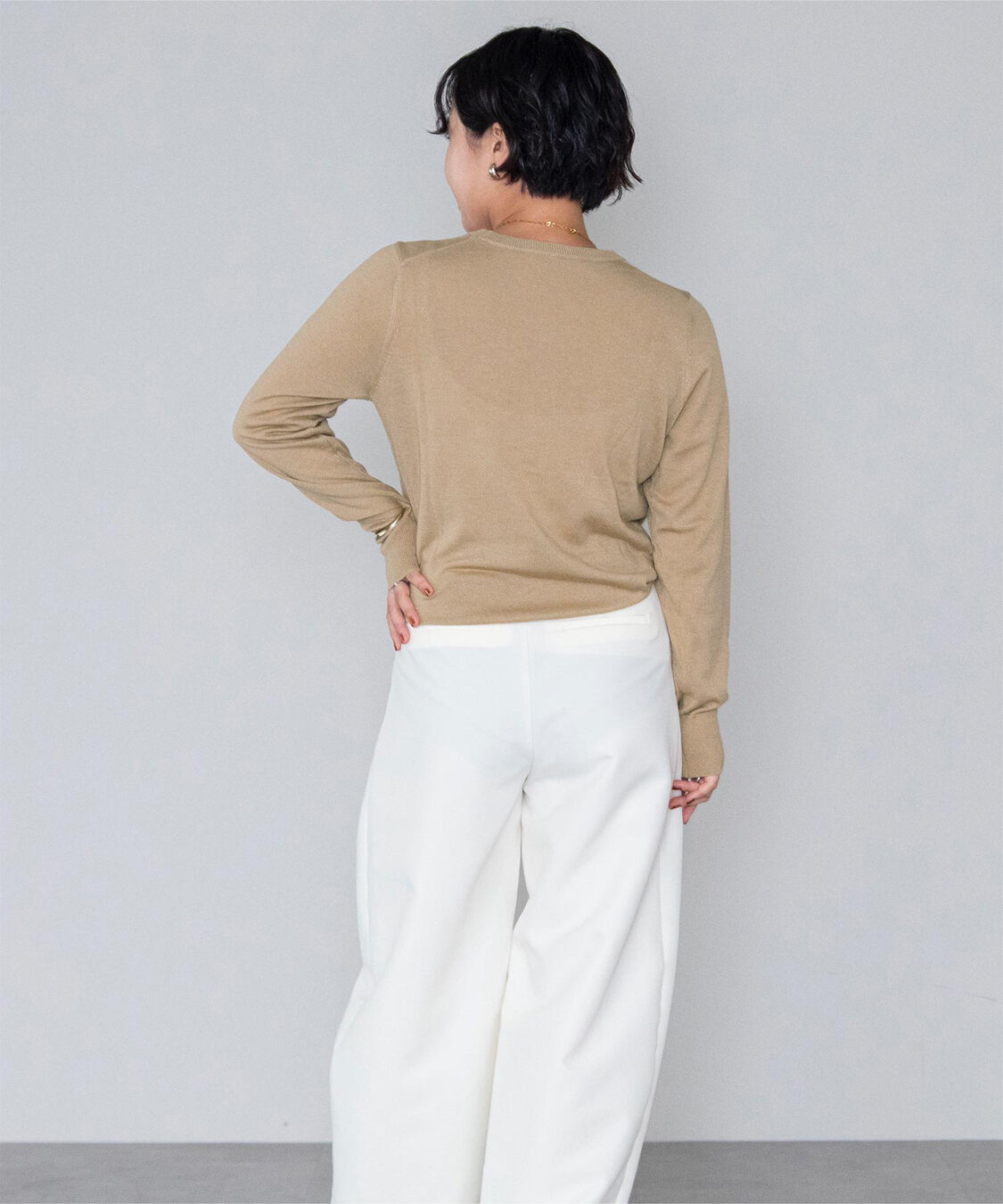 ur's「クルーネックハイゲージニット」|ニット・セーター|