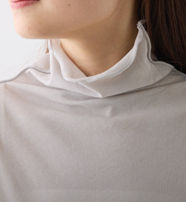  「コットンシアーハイネックカットソー」|プルオーバー|
