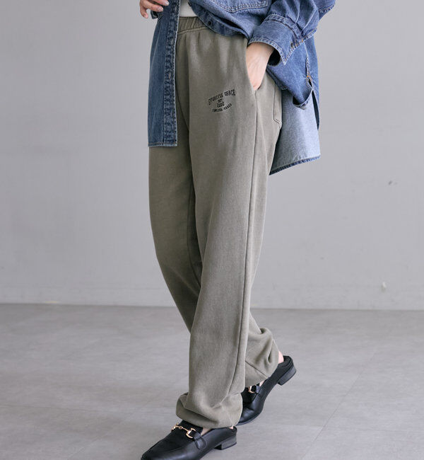  「【3色展開】ワンポイントロゴ刺繍スウェットパンツ」|その他|