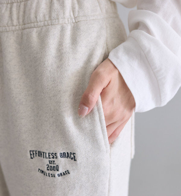  「【3色展開】ワンポイントロゴ刺繍スウェットパンツ」|その他|