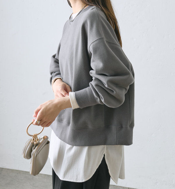  「裏起毛シンプルスウェットプルオーバー」|スウェット・ジャージ|