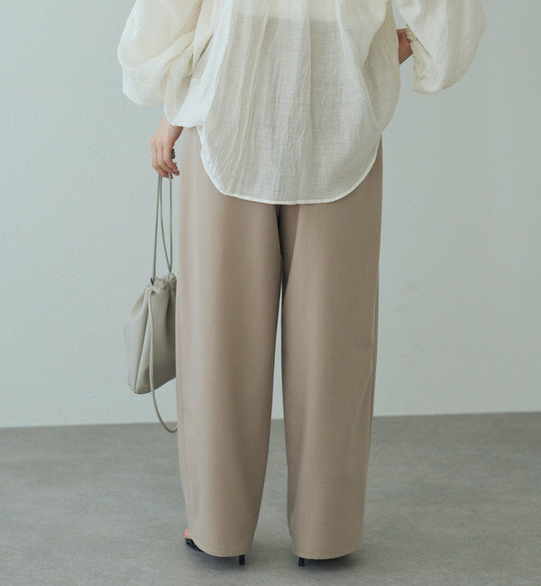  「【新色追加】ツータックウエストゴムストレッチパンツ」|その他|