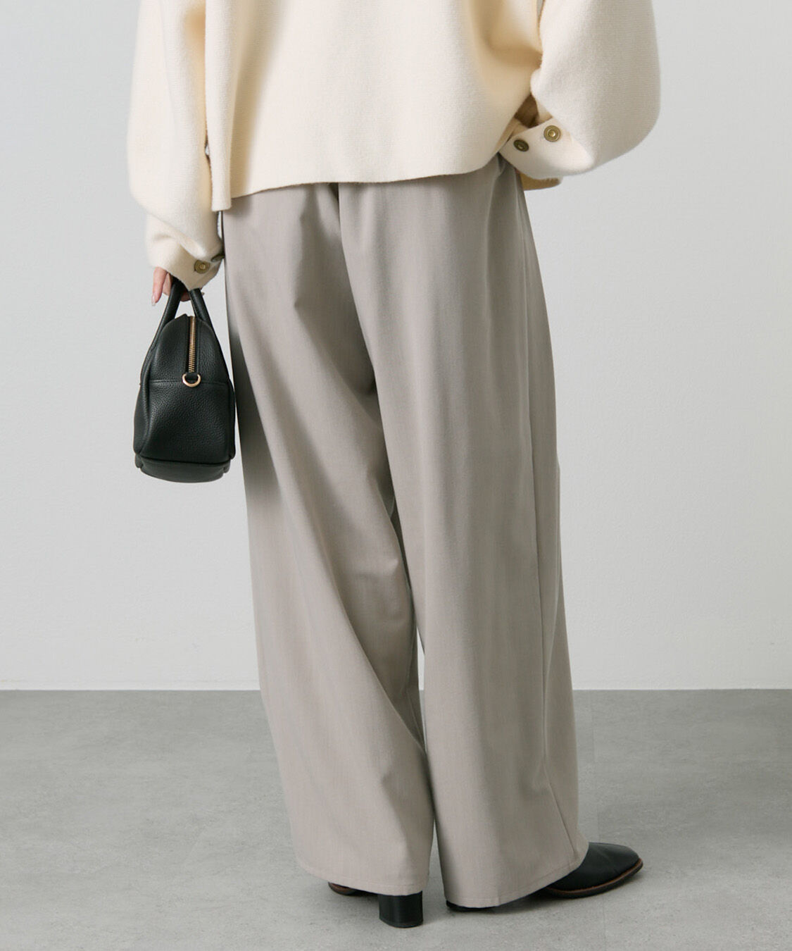  「【新色追加】ツータックウエストゴムストレッチパンツ」|その他|