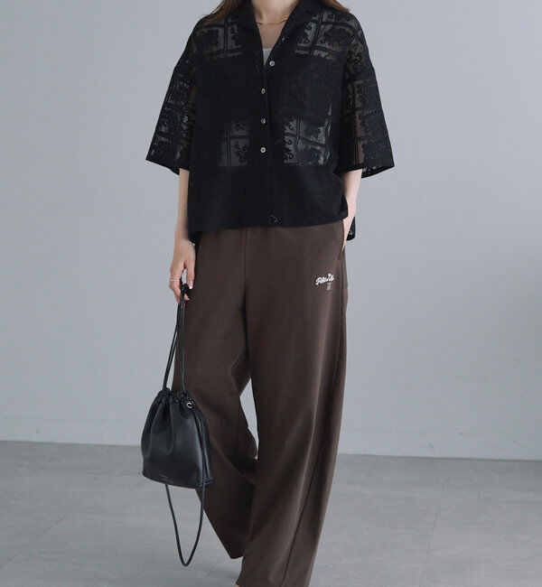  「クロシェット風レースブラウス」|シャツ・ブラウス|