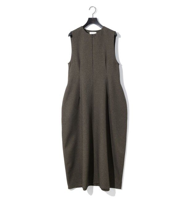 MIDIUMISOLID「MIDIUMISOLID for Ladies フィットコクーンワンピース（RELAX)」|ワンピース|ブラウン