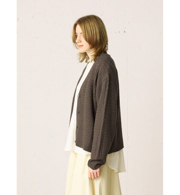 MidiUmi「MidiUmi ケーブルショートカーディガン」|カーディガン|