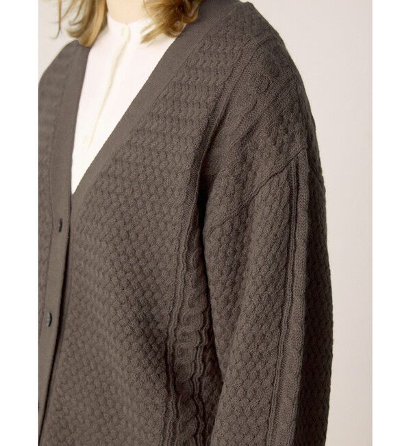 MidiUmi「MidiUmi ケーブルショートカーディガン」|カーディガン|