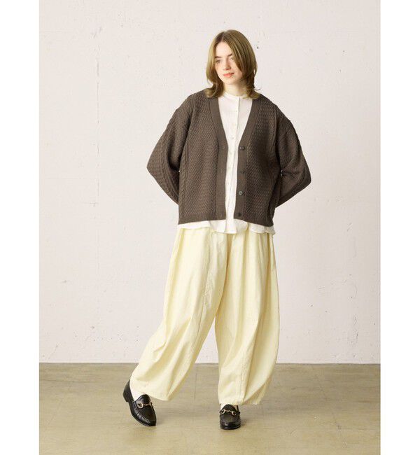 MidiUmi「MidiUmi ケーブルショートカーディガン」|カーディガン|