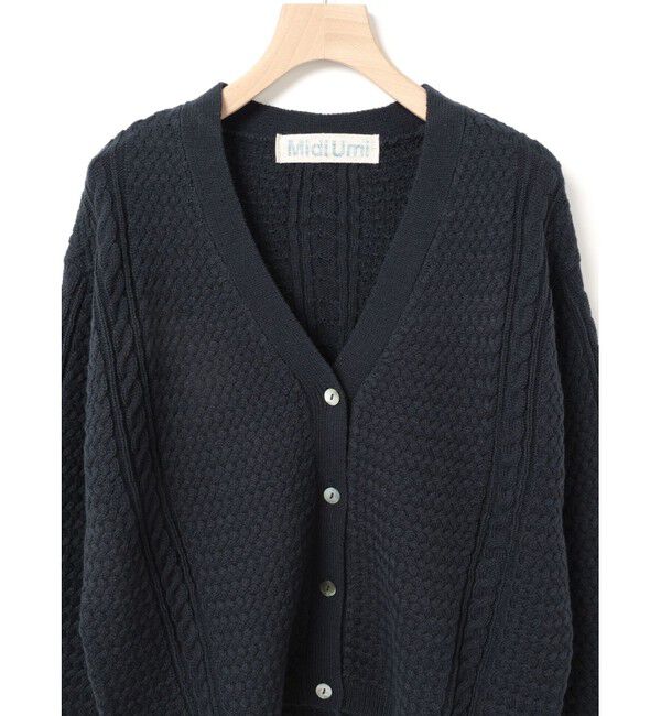 MidiUmi「MidiUmi ケーブルショートカーディガン」|カーディガン|