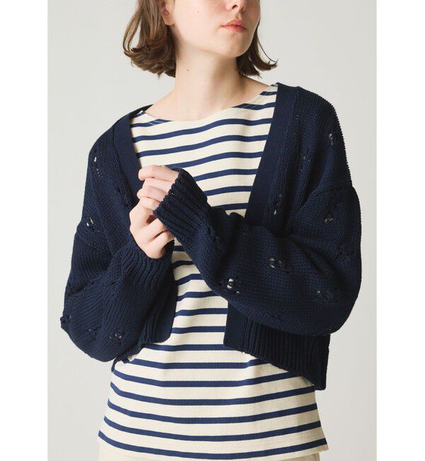 MidiUmi「MidiUmi オープンワークニットカーディガン」|カーディガン|