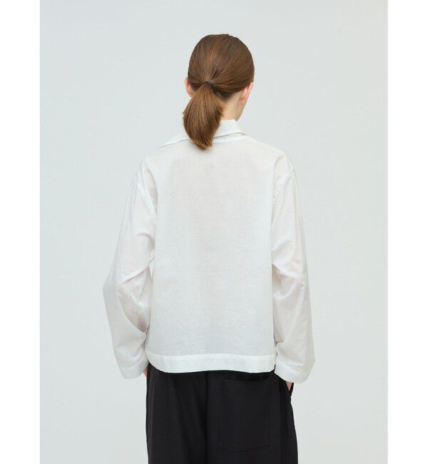 mizuiro ind「mizuiro ind ジップハイネックカラープルオーバー」|シャツ・ブラウス|