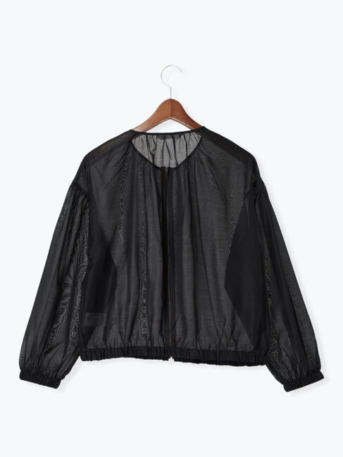 Te chichi TERRASSE「ノーカラーシアーブルゾン」|ブルゾン・スタジャン|