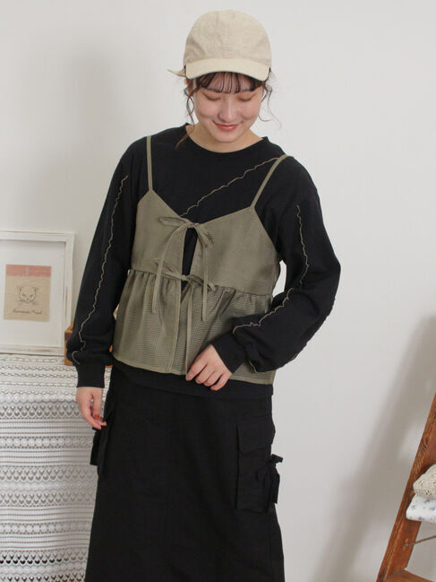 Samansa Mos2「メローインナーSETシアービスチェ」|シャツ・ブラウス|