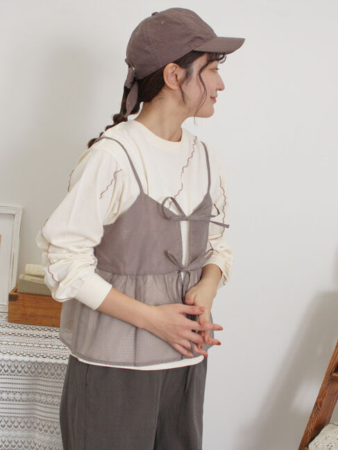 Samansa Mos2「メローインナーSETシアービスチェ」|シャツ・ブラウス|