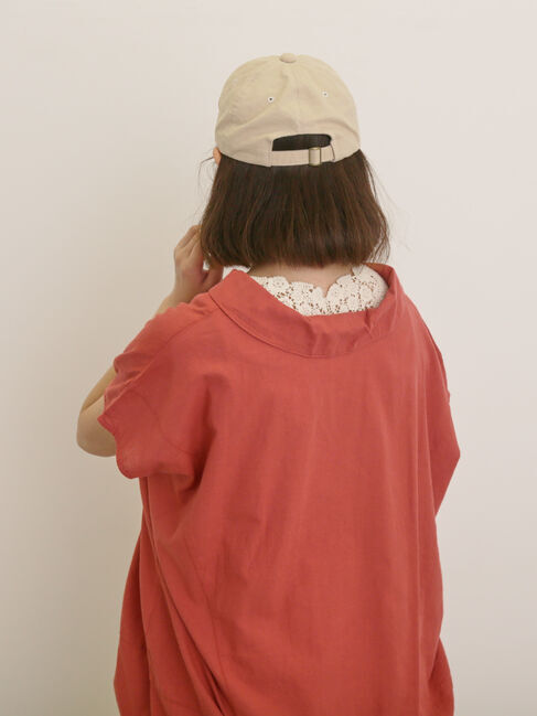 Samansa Mos2「【クールコットン】柄アソートフレンチスリーブチュニック」|シャツ・ブラウス|