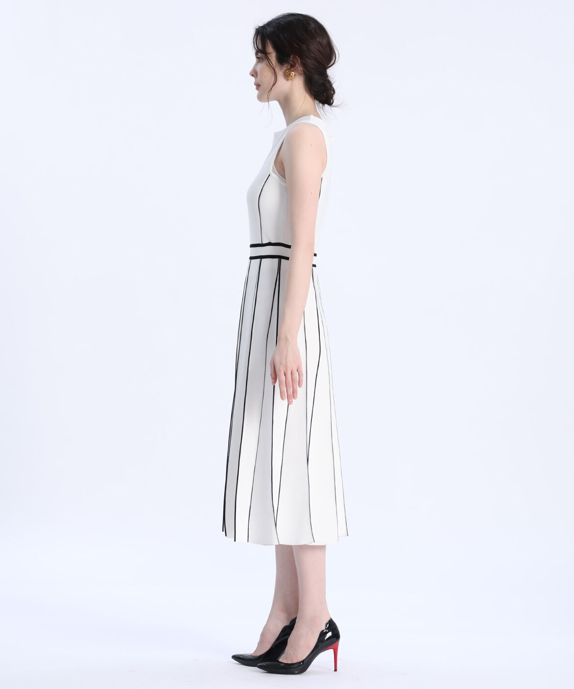 Maglie le cassetto「《M Maglie le cassetto》ラインニットワンピース」|ワンピース|