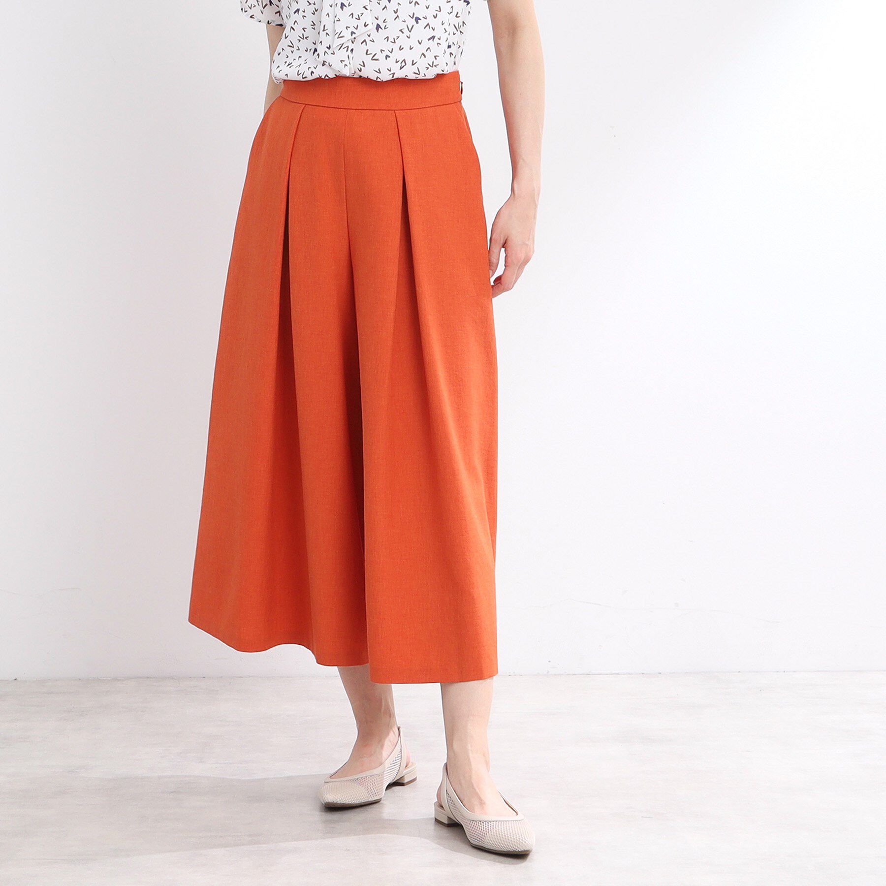 Reflect「【洗える】タックスカート風ワイドパンツ」|その他|