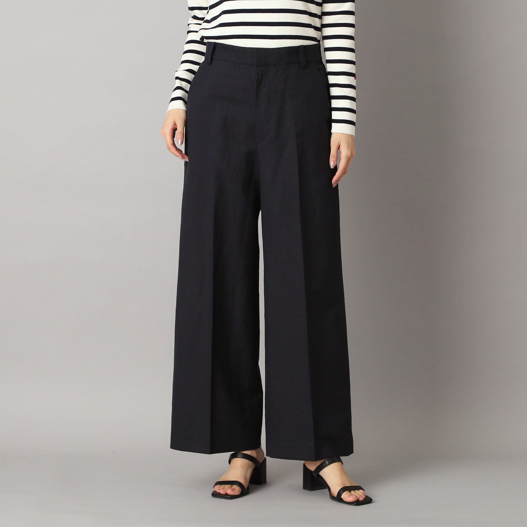 DRESSTERIOR「【美シルエット／洗える】リネンブレンドワイドパンツ」|その他|