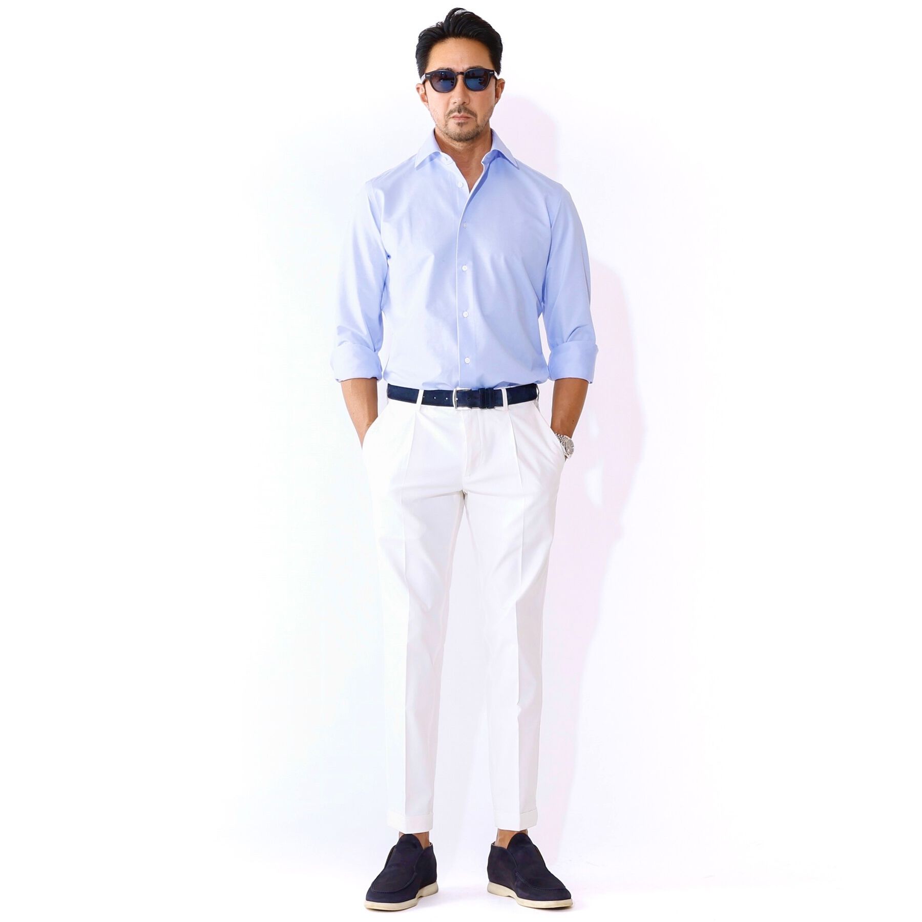 DRESSTERIOR「【干場義雅&times;DRESSTERIOR】46Gジャージードレスシャツ」|シャツ・ブラウス|