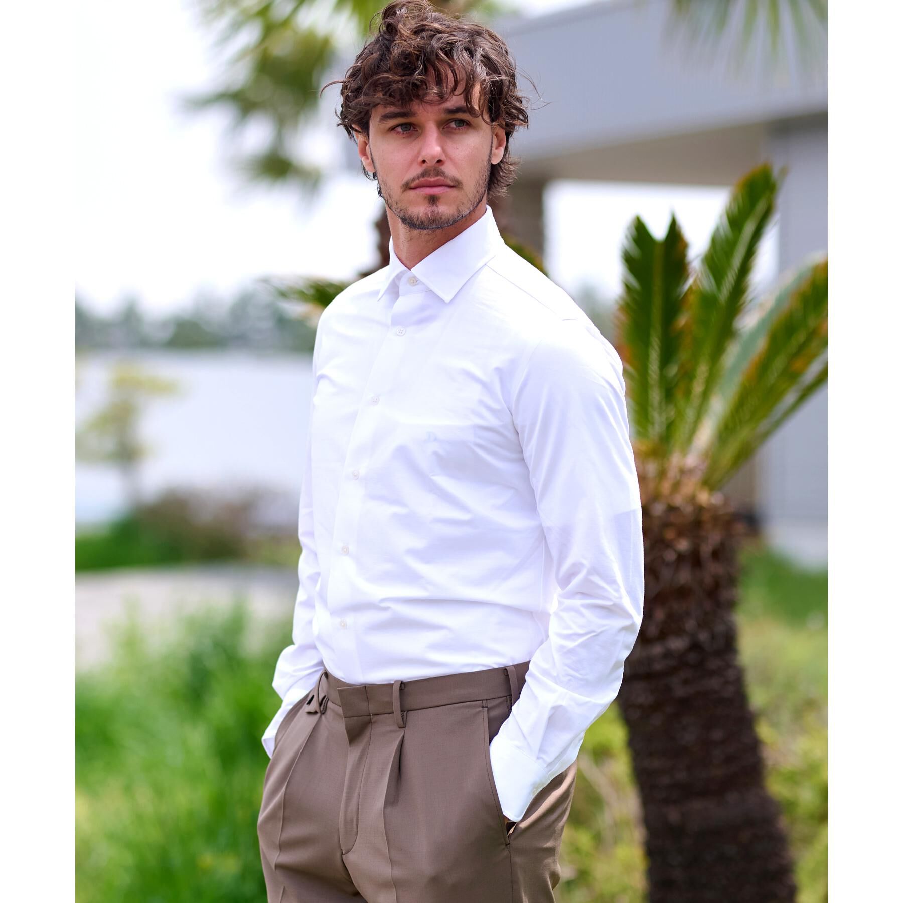 DRESSTERIOR「【干場義雅&times;DRESSTERIOR】46Gジャージードレスシャツ」|シャツ・ブラウス|