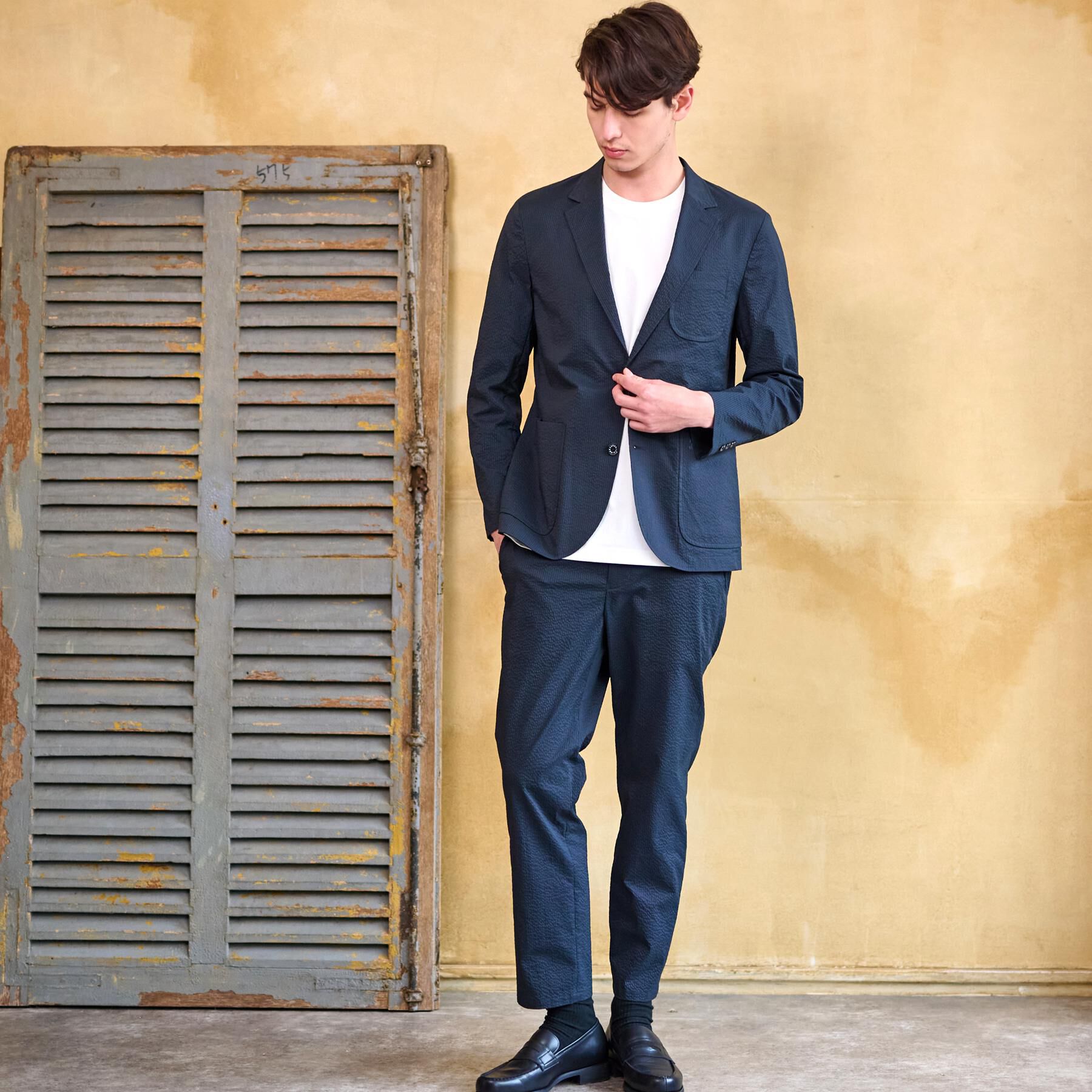 DRESSTERIOR「【洗える/セットアップ可/吸湿速乾/Safari5月号掲載】COOL MAX シアサッカーパンツ」|その他|