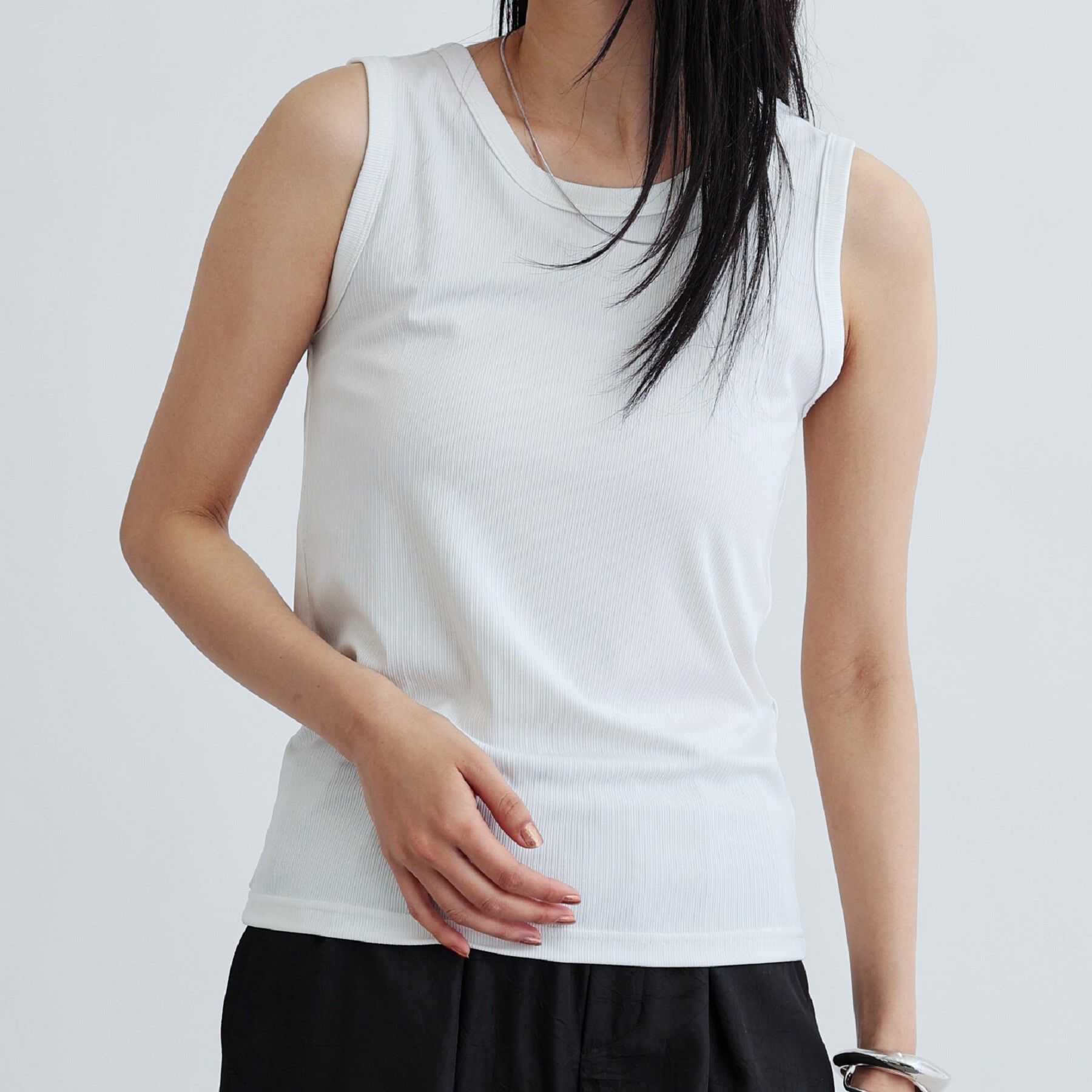 GALLEST「【再入荷】ランダムリブタンクトップ」|キャミソール|