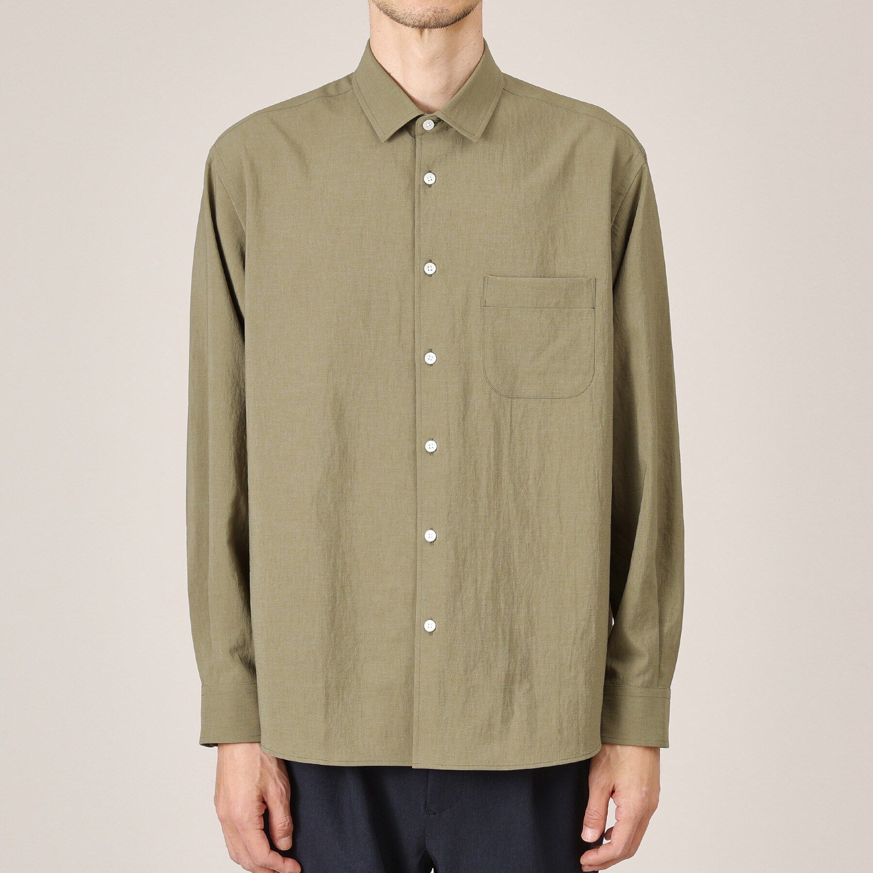 TAKEO KIKUCHI「【Made in JAPAN】麻調ショートカラーシャツ」|シャツ・ブラウス|