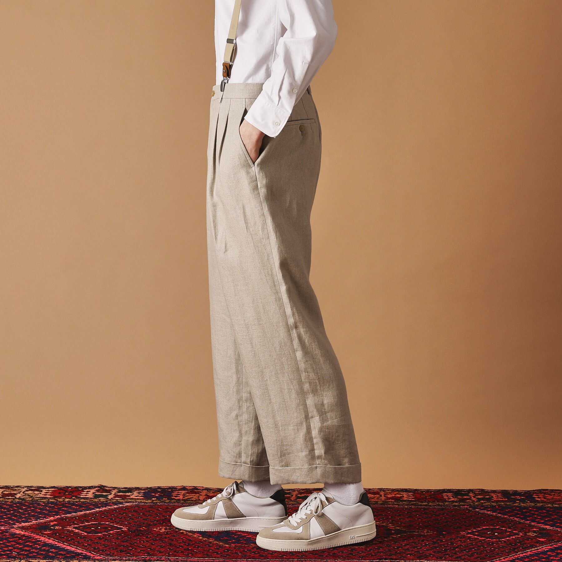 40CARATS&525「リネン ワイドスラックス」|その他|