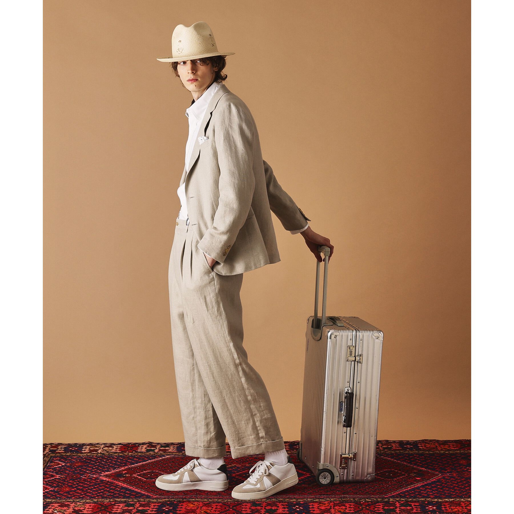 40CARATS&525「リネン ワイドスラックス」|その他|