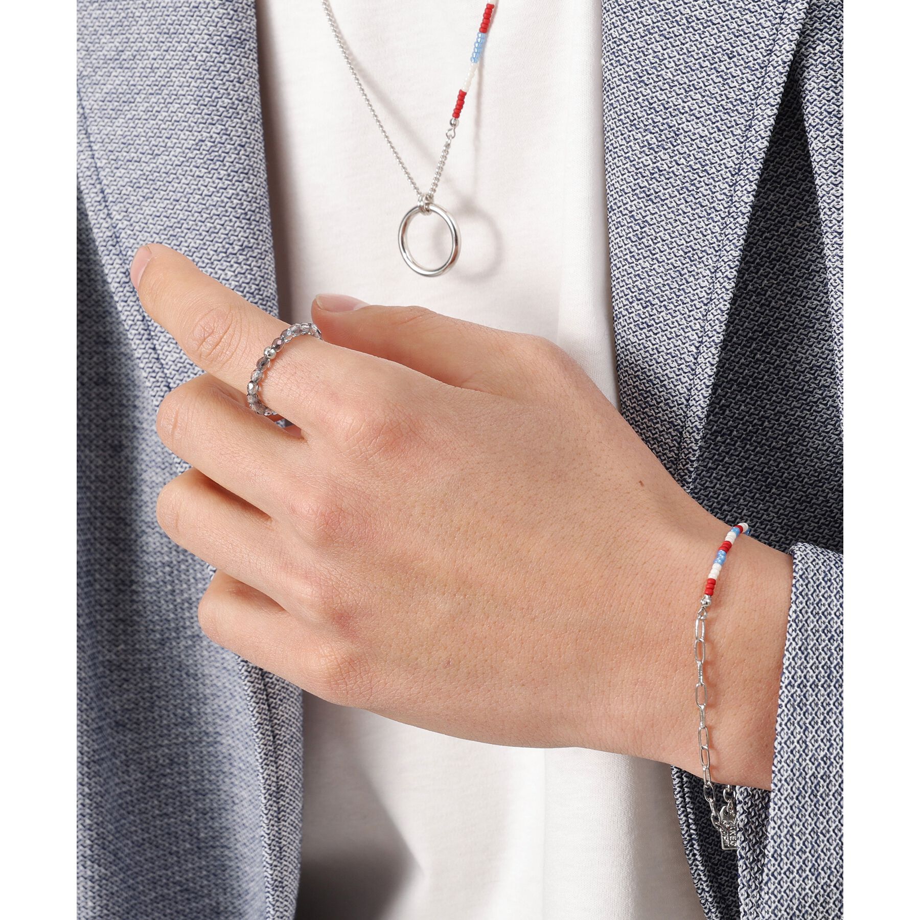 TAKEO KIKUCHI「チェコガラス　ビーズリング」|リング|