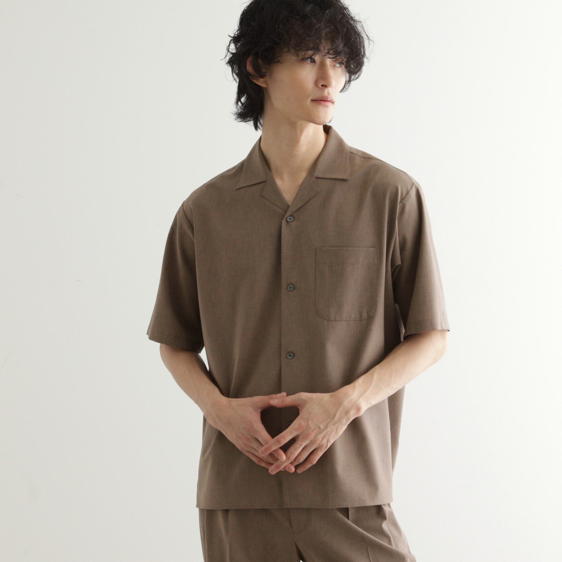 tk.TAKEO KIKUCHI「【吸水速乾】COOLMAX(R)サマーシャツ/セットアップ対応」|シャツ・ブラウス|トープ(054)