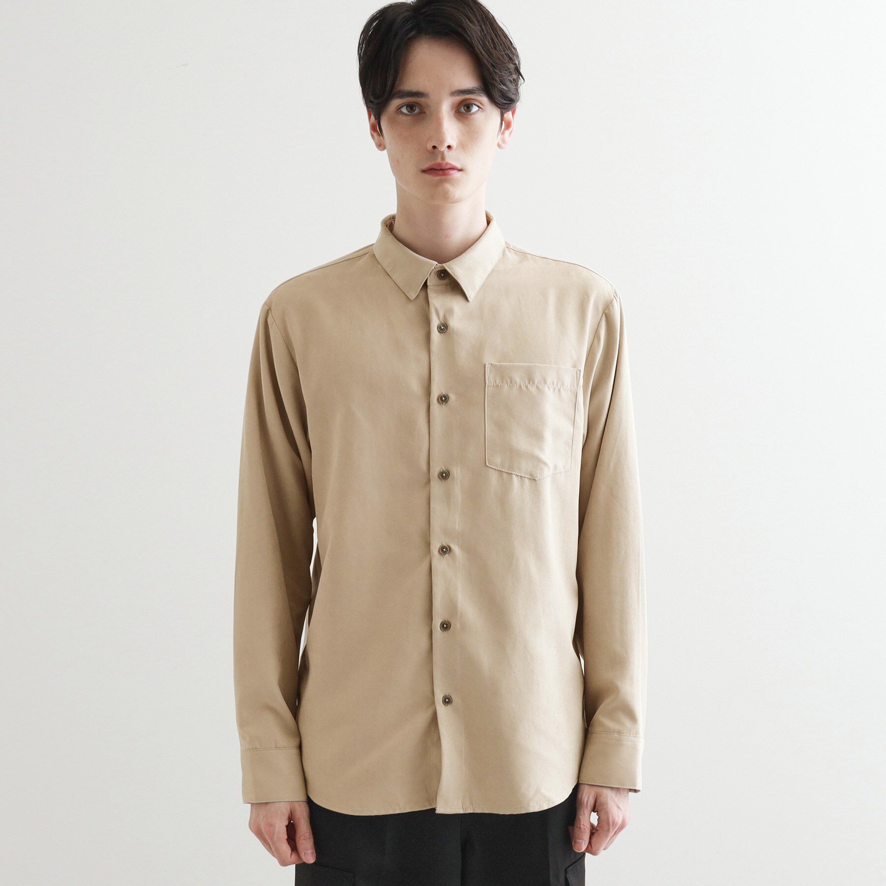 tk.TAKEO KIKUCHI「ナイロンスエードライクシャツ」|シャツ・ブラウス|