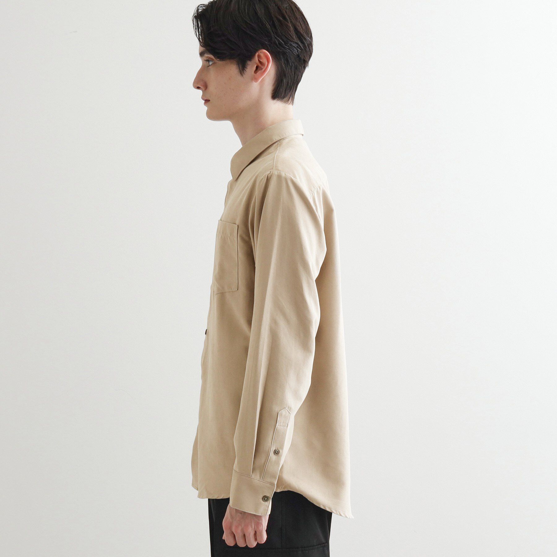 tk.TAKEO KIKUCHI「ナイロンスエードライクシャツ」|シャツ・ブラウス|