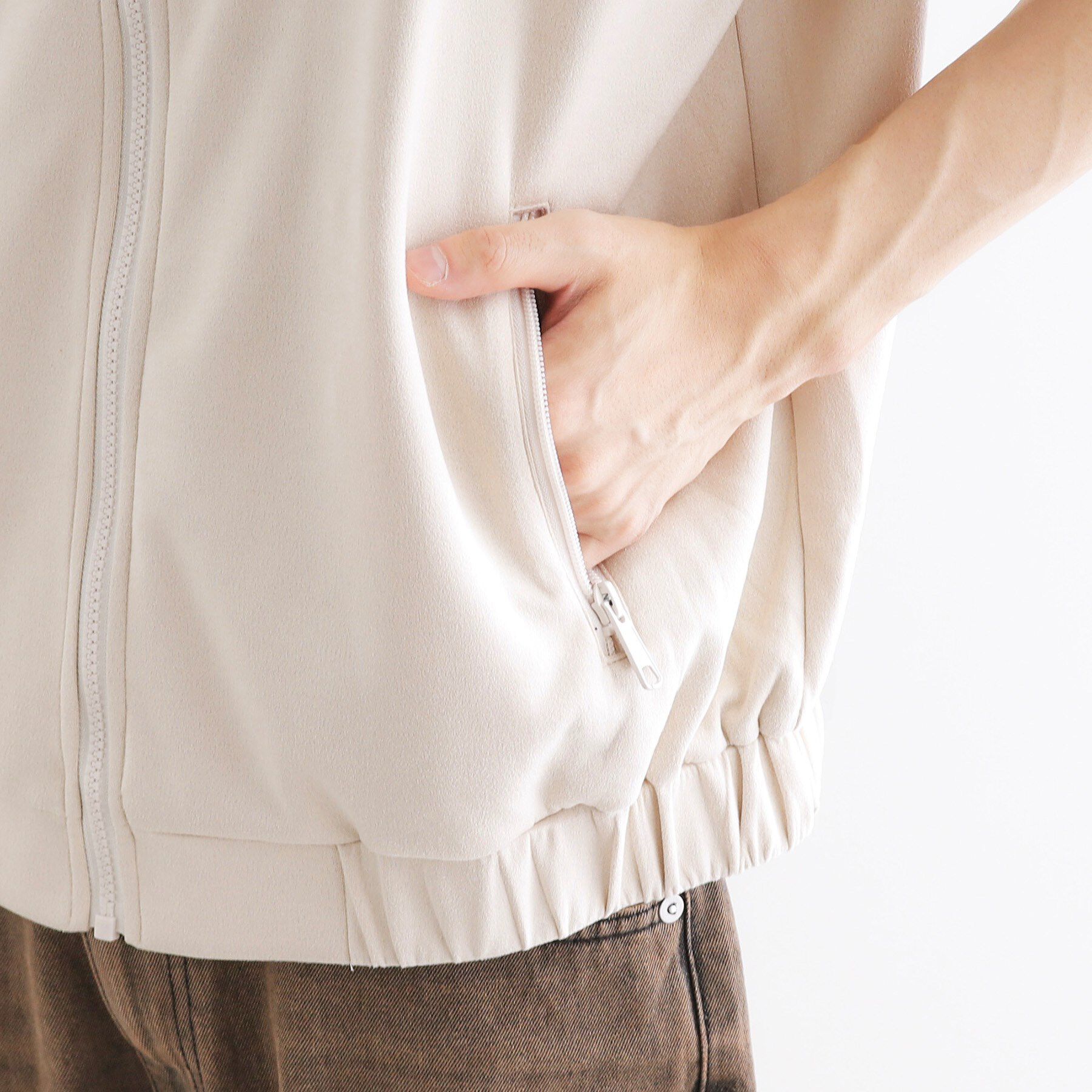 tk.TAKEO KIKUCHI「スエードライクトラックジャケット」|ブルゾン・スタジャン|