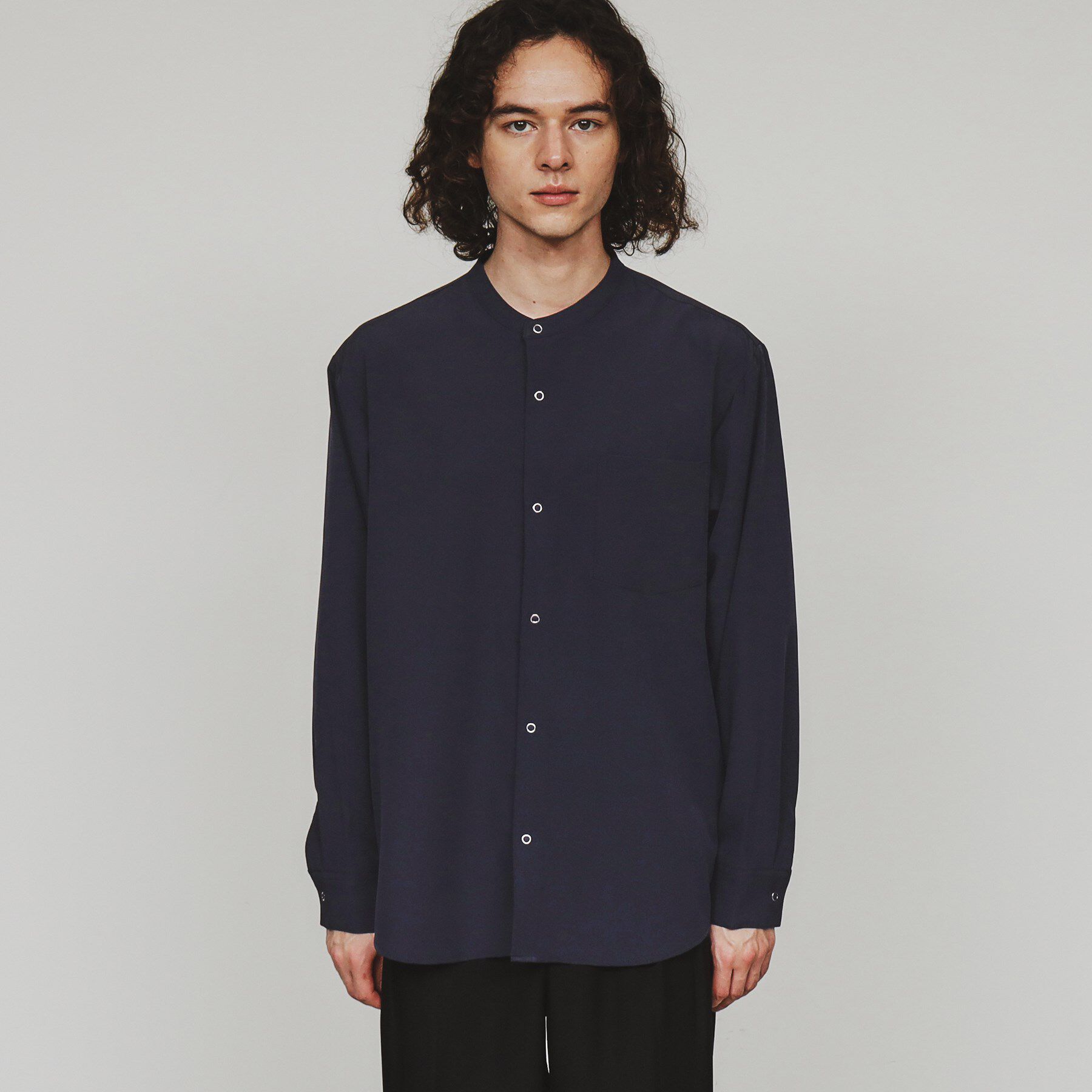 tk.TAKEO KIKUCHI「バンドカラーリングドットシャツ」|シャツ・ブラウス|