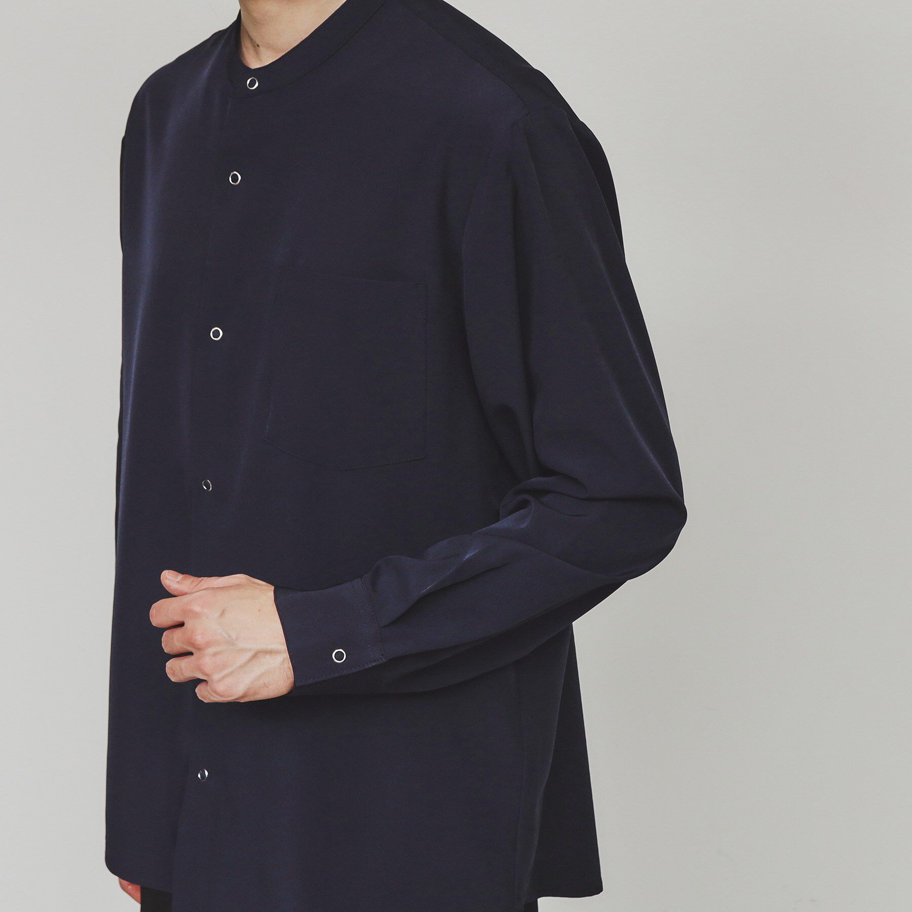 tk.TAKEO KIKUCHI「バンドカラーリングドットシャツ」|シャツ・ブラウス|