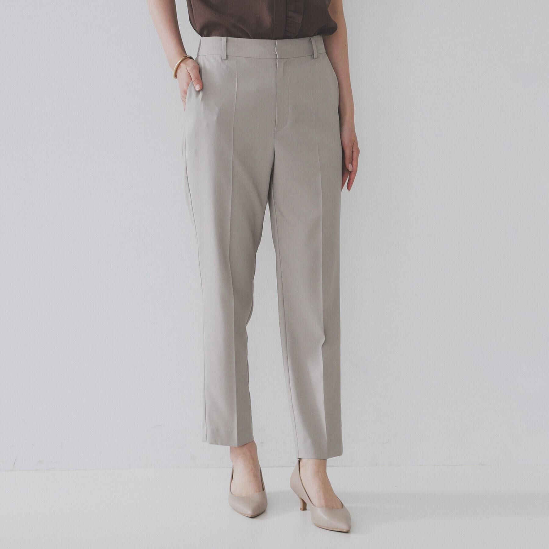 OPAQUE.CLIP「ストレッチリネンライク美脚テーパードパンツ【洗濯機洗い可/吸水速乾】」|その他|