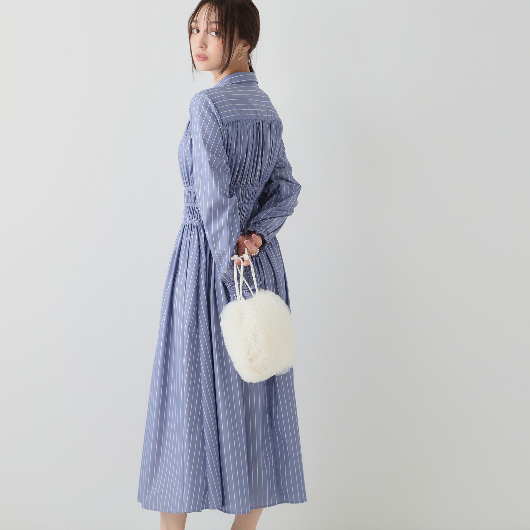 Couture broach「シャーリングシャツワンピース」|ワンピース|