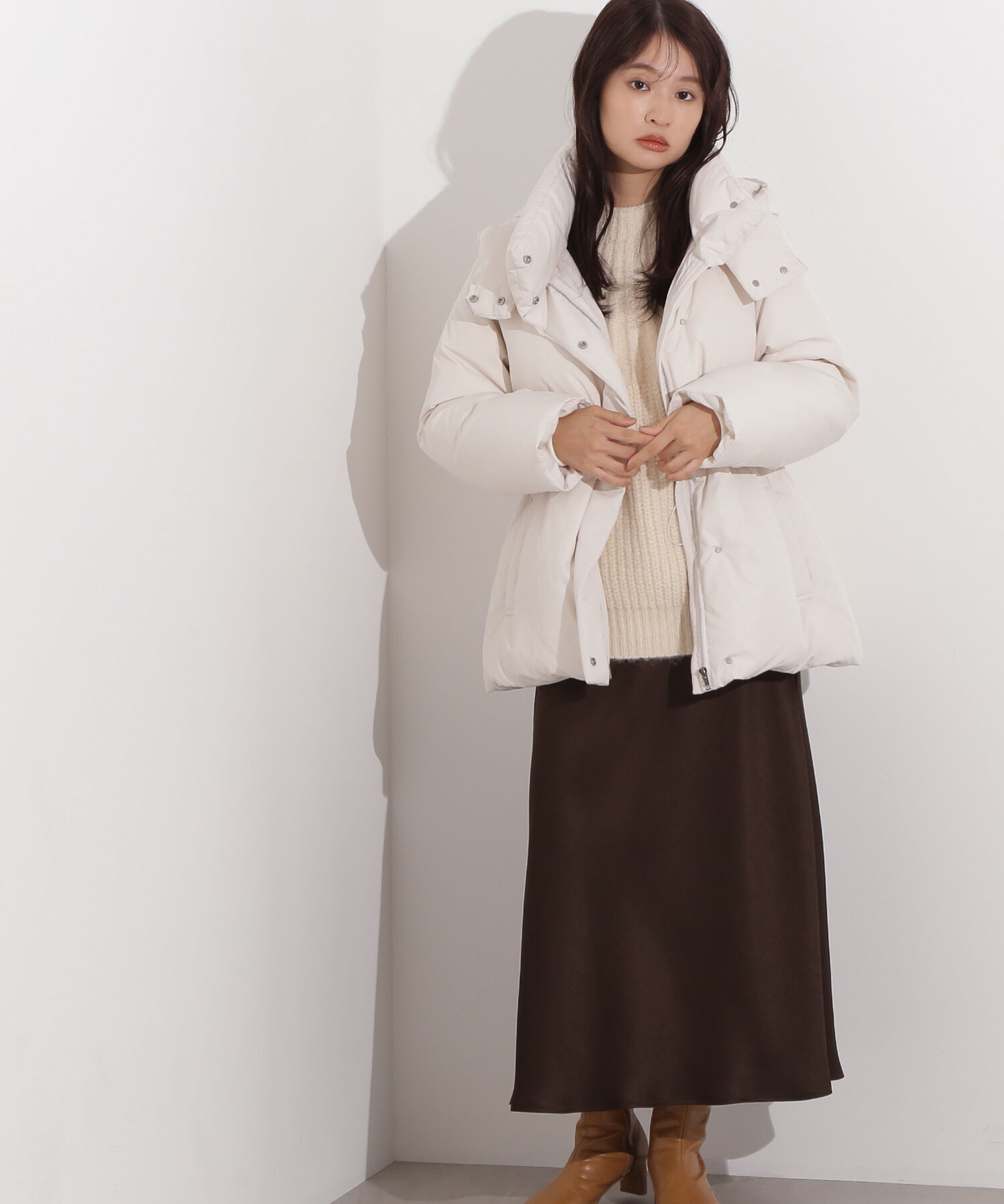  「フーデットミドルダウン」|ブルゾン・スタジャン|