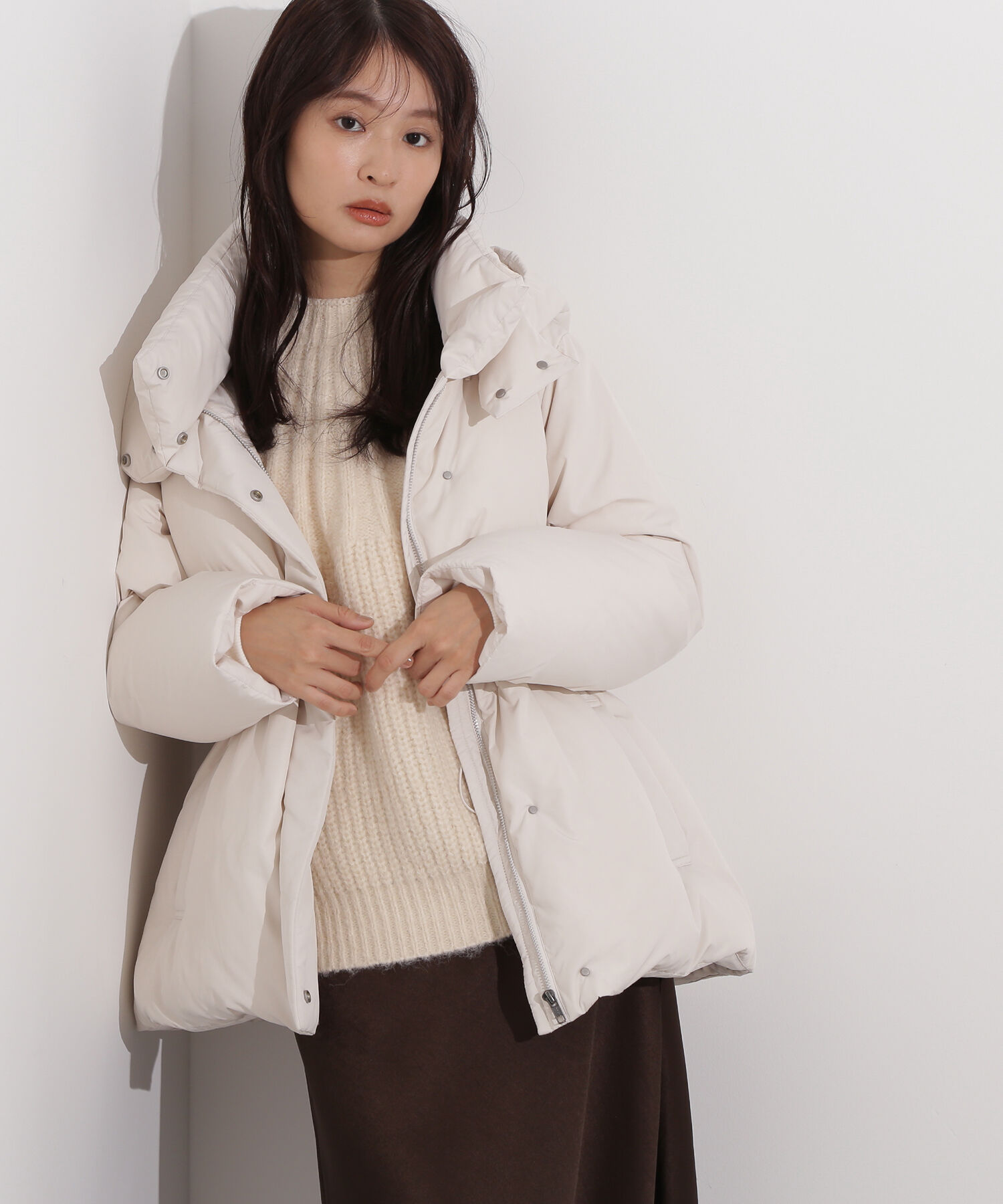  「フーデットミドルダウン」|ブルゾン・スタジャン|