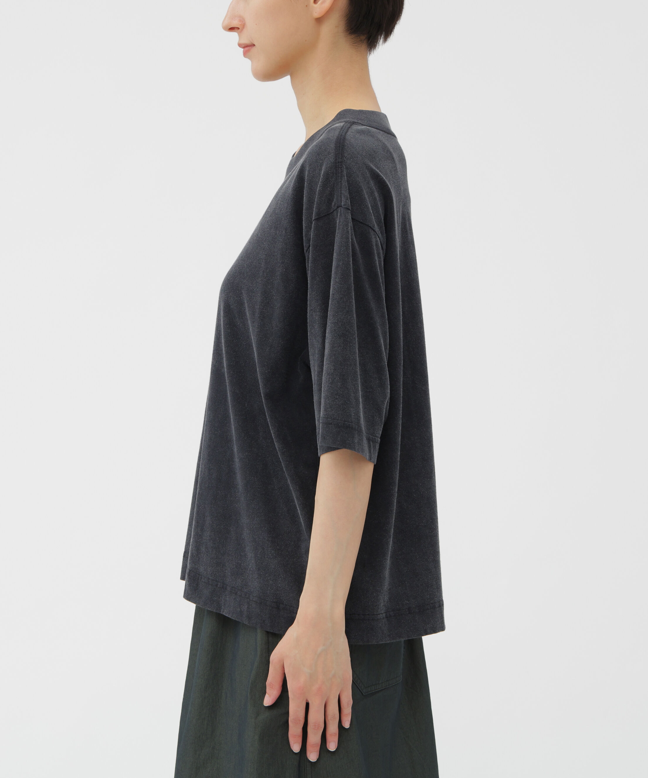 MHL.「FADED LIGHT COTTON JERSEY TOP」|Tシャツ・カットソー|