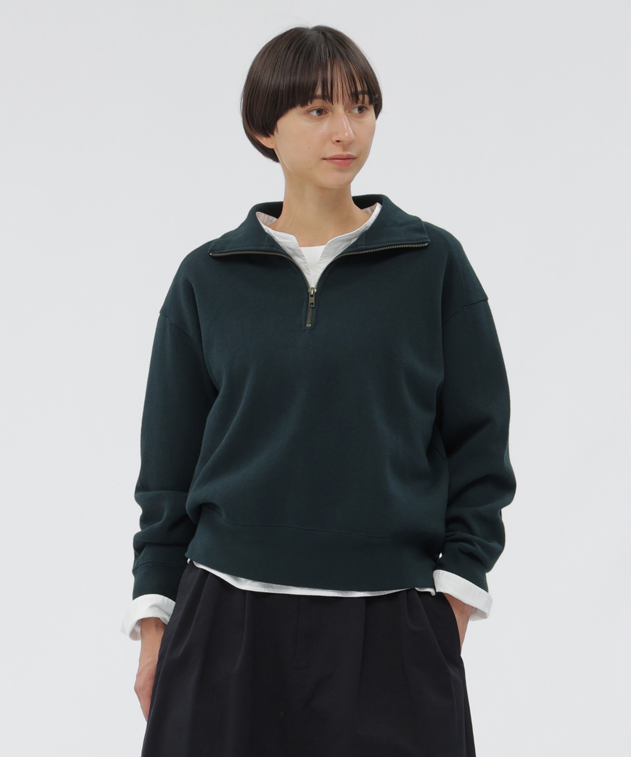 MHL.「DOUBLE FACE SOFT COTTON JERSEY TOP」|Tシャツ・カットソー|TURQUOISE6