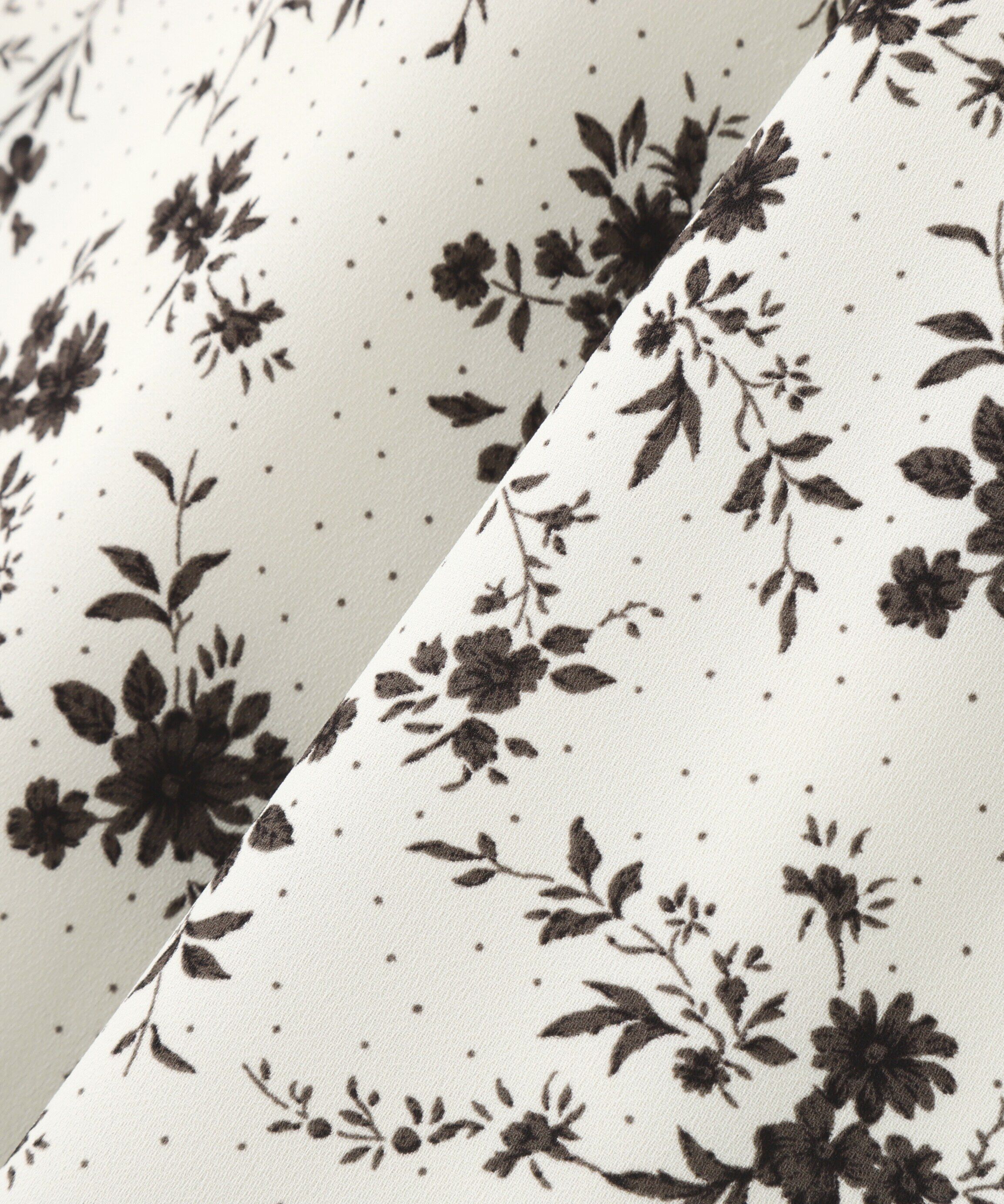  「ベロアラインドットフラワースカート」|スカート|