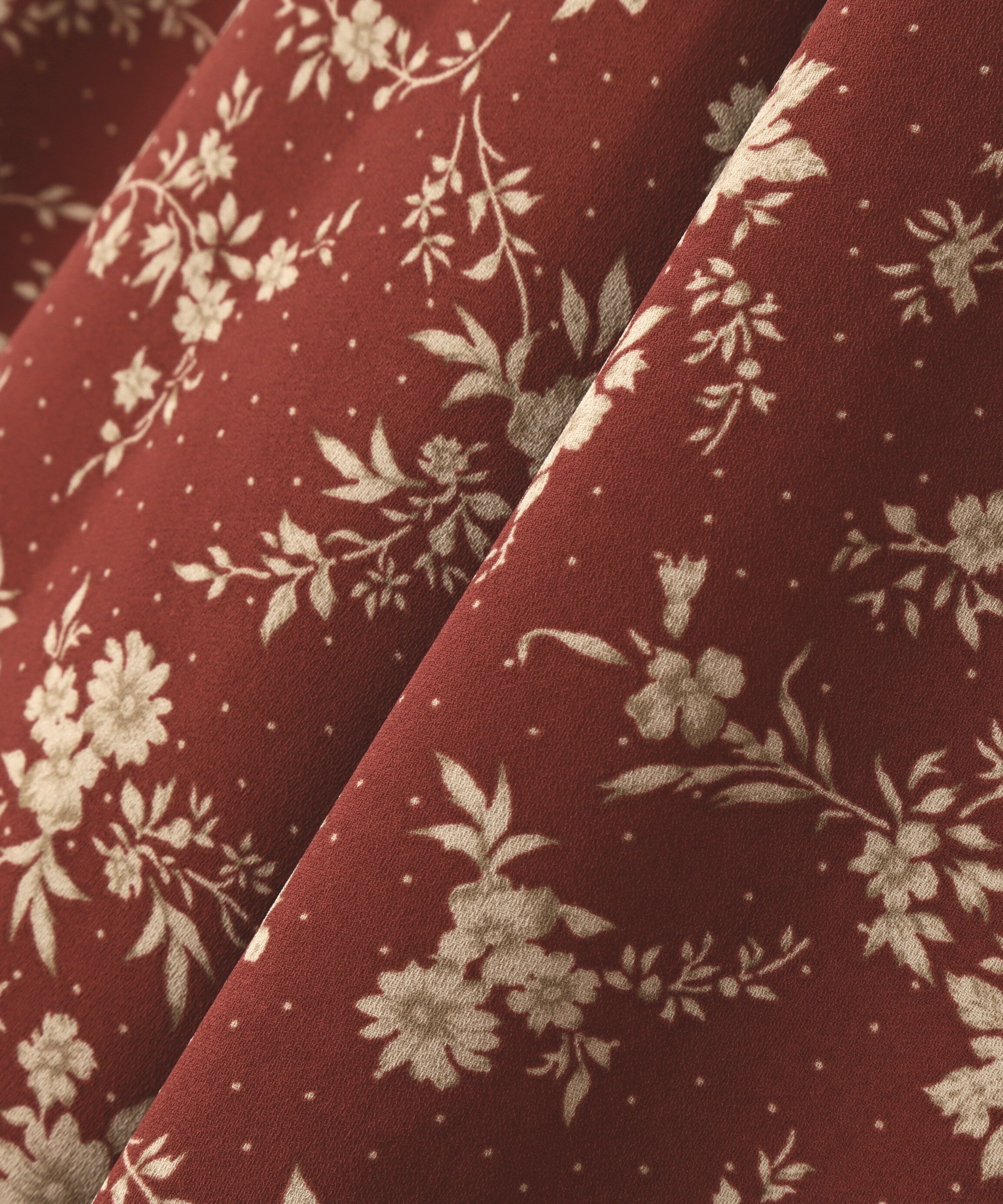  「ベロアラインドットフラワースカート」|スカート|